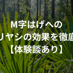 M字はげへのノコギリヤシの効果を徹底解説！【体験談あり】