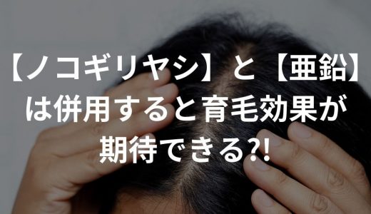 【ノコギリヤシ】と【亜鉛】は併用すると育毛効果が期待できる?!