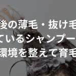 産後の薄毛・抜け毛に向いているシャンプー10選！頭皮環境を整えて育毛ケア