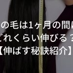 髪の毛は1ヶ月の間にどれくらいのスピードで伸びる？【健康に伸ばすための秘訣も紹介】